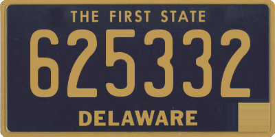 DE license plate 625332