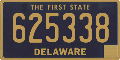 DE license plate 625338