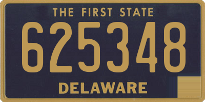 DE license plate 625348