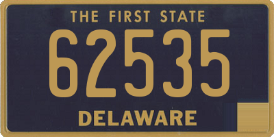 DE license plate 62535