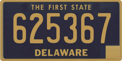 DE license plate 625367