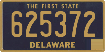 DE license plate 625372