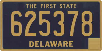 DE license plate 625378