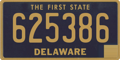 DE license plate 625386