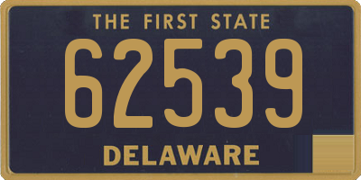 DE license plate 62539