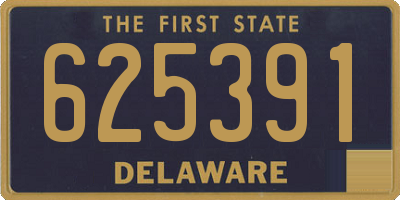 DE license plate 625391