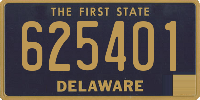 DE license plate 625401