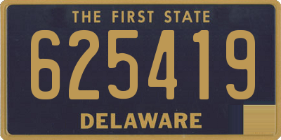 DE license plate 625419