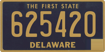 DE license plate 625420