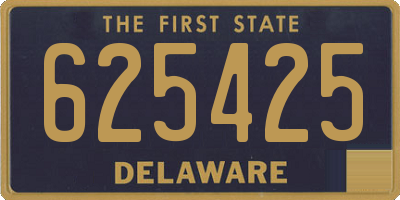 DE license plate 625425