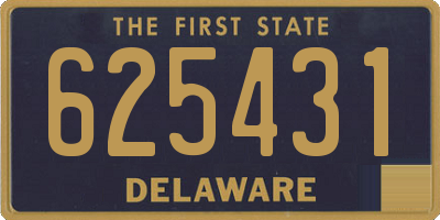 DE license plate 625431