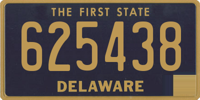 DE license plate 625438
