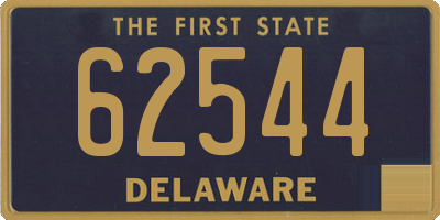 DE license plate 62544