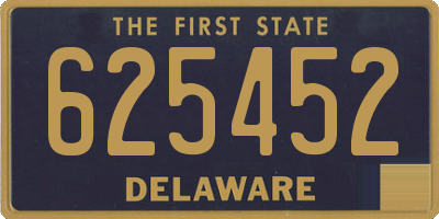DE license plate 625452