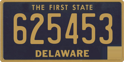DE license plate 625453