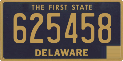 DE license plate 625458