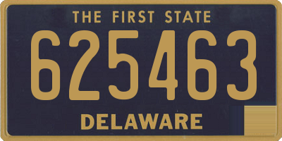 DE license plate 625463