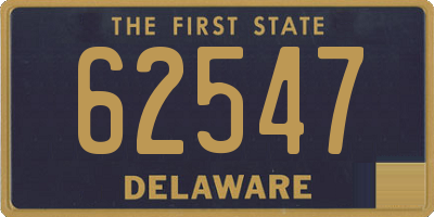 DE license plate 62547