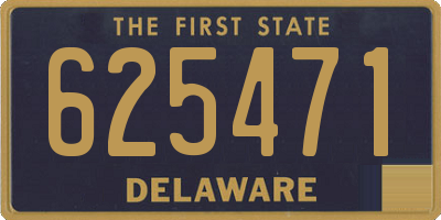 DE license plate 625471