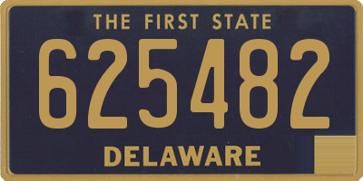 DE license plate 625482