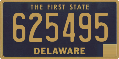 DE license plate 625495