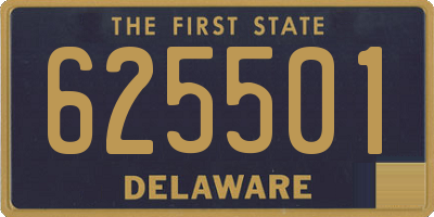DE license plate 625501