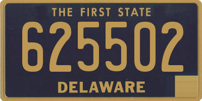 DE license plate 625502