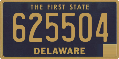 DE license plate 625504