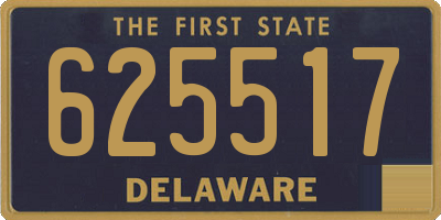 DE license plate 625517