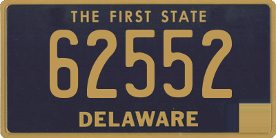 DE license plate 62552