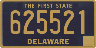 DE license plate 625521