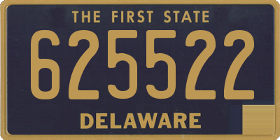 DE license plate 625522