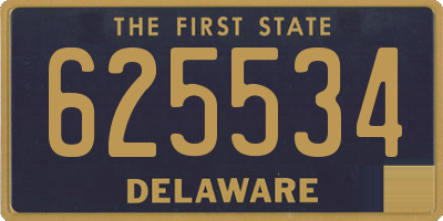 DE license plate 625534