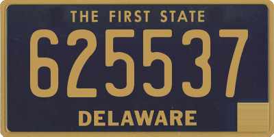 DE license plate 625537
