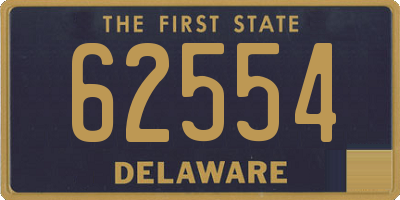 DE license plate 62554