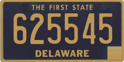 DE license plate 625545