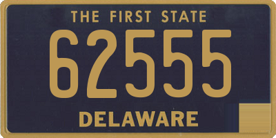 DE license plate 62555