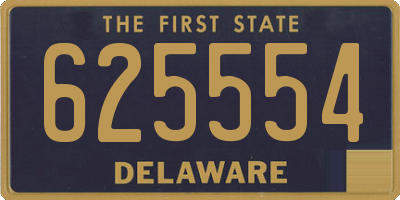 DE license plate 625554
