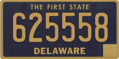 DE license plate 625558