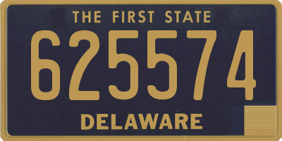 DE license plate 625574