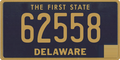 DE license plate 62558