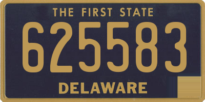 DE license plate 625583