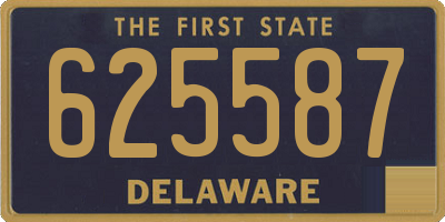DE license plate 625587