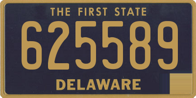 DE license plate 625589