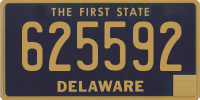 DE license plate 625592