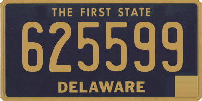 DE license plate 625599