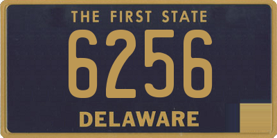 DE license plate 6256