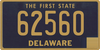 DE license plate 62560