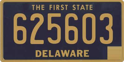 DE license plate 625603