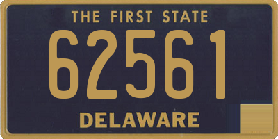 DE license plate 62561